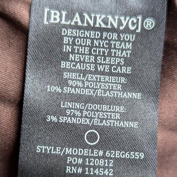 NWT Anthropologie BLANKNYC Brown front FRINGE BLAZER JACKET Western sz: L - Picture 8 of 11